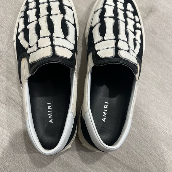 Amiri Men’s Black Skull/Skel Top Slip-On sneakers size 9.5 - Picture 3 of 5